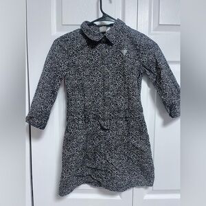 Guess girls medium 10 / 12 Leopard Cheetah Print Button-Up Dress Y2K